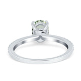 Vintage Style Oval Natural Stone Ring