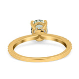 Vintage Style Oval Natural Stone Ring