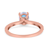 Vintage Style Oval Natural Stone Ring