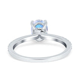 Vintage Style Oval Natural Stone Ring