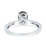 Vintage Style Oval Natural Stone Ring