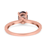 Vintage Style Oval Natural Stone Ring