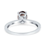 Vintage Style Oval Natural Stone Ring