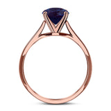 Art Deco Oval Natural Stone Solitaire Ring