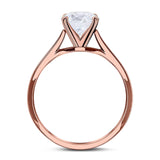 Art Deco Oval Natural Stone Solitaire Ring