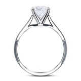 Art Deco Oval Natural Stone Solitaire Ring