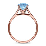 Art Deco Oval Natural Stone Solitaire Ring
