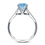 Art Deco Oval Natural Stone Solitaire Ring