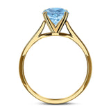 Art Deco Oval Natural Stone Solitaire Ring