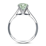 Art Deco Oval Natural Stone Solitaire Ring