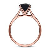 Art Deco Oval Natural Stone Solitaire Ring