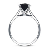 Art Deco Oval Natural Stone Solitaire Ring
