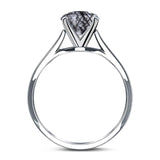 Art Deco Oval Natural Stone Solitaire Ring