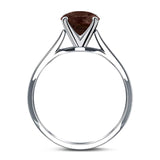 Art Deco Oval Natural Stone Solitaire Ring