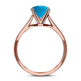 Art Deco Oval Natural Stone Solitaire Ring