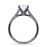 Pear Teardrop Natural Stone Cathedral Ring