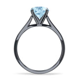 Pear Teardrop Natural Stone Cathedral Ring