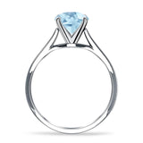 Pear Teardrop Natural Stone Cathedral Ring