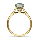 Pear Teardrop Natural Stone Cathedral Ring