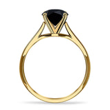 Pear Teardrop Natural Stone Cathedral Ring