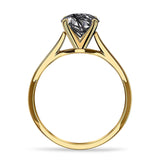 Pear Teardrop Natural Stone Cathedral Ring