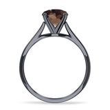 Pear Teardrop Natural Stone Cathedral Ring