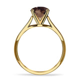 Pear Teardrop Natural Stone Cathedral Ring