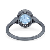 Art Deco Oval Natural Stone Wedding Ring