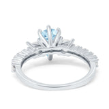 Pear Teardrop Natural Stone Trellis Ring