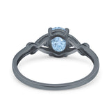 Oval Split Shank Twisted Ring