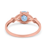 Oval Split Shank Twisted Ring