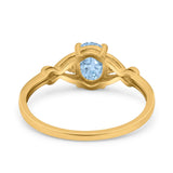 Oval Split Shank Twisted Ring