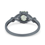 Oval Split Shank Twisted Ring