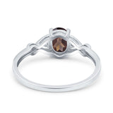 Oval Split Shank Twisted Ring