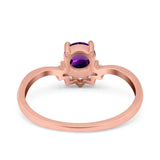 Art Deco Round Natural Stone Wedding Ring
