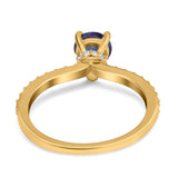 Pear Teardrop Natural Stone Wedding Ring