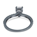 Pear Teardrop Natural Stone Wedding Ring