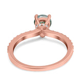 Pear Teardrop Natural Stone Wedding Ring