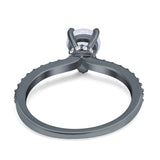 Pear Teardrop Natural Stone Wedding Ring