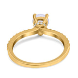 Pear Teardrop Natural Stone Wedding Ring