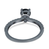 Pear Teardrop Natural Stone Wedding Ring