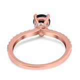 Pear Teardrop Natural Stone Wedding Ring