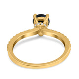 Pear Teardrop Natural Stone Wedding Ring