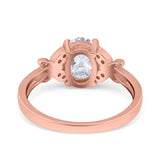 Art Deco Oval Natural Stone Butterfly Ring