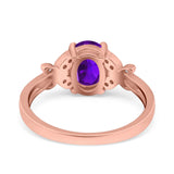 Art Deco Oval Natural Stone Butterfly Ring