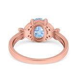 Art Deco Oval Natural Stone Butterfly Ring