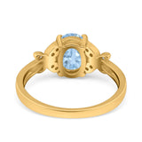 Art Deco Oval Natural Stone Butterfly Ring
