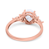 Vintage Style Pear Teardrop Natural Stone Ring