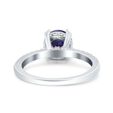 Art Deco Round Natural Stone Ring