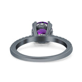 Art Deco Round Natural Stone Ring